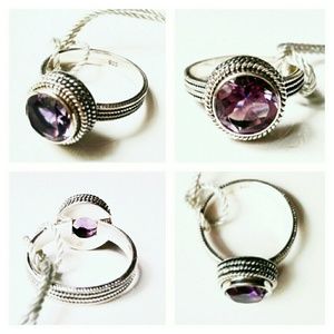 Price Drop! New Samuel B Sterling Amethyst Ring